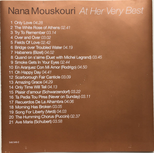 Nana Mouskouri : At Her Very Best (CD, Comp)