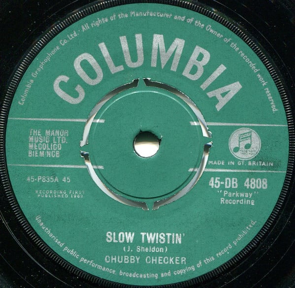 Chubby Checker : Slow Twistin' (7", Single)