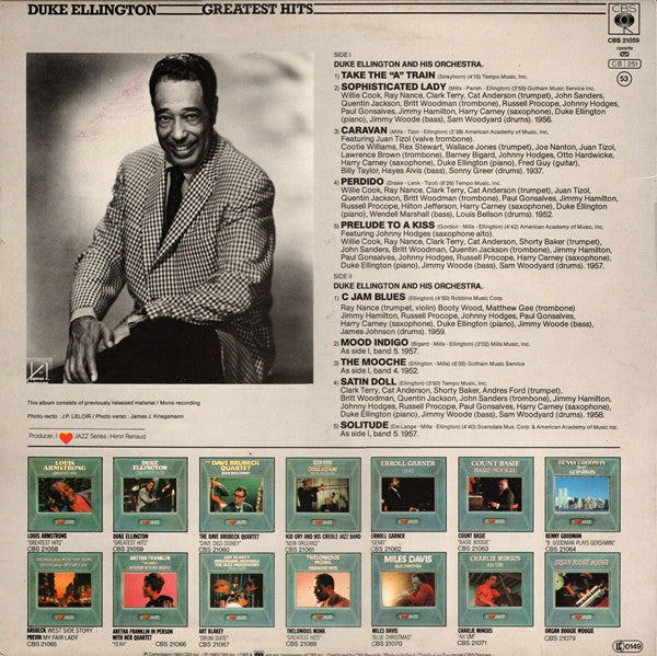 Duke Ellington : Greatest Hits (LP, Comp, Mono)