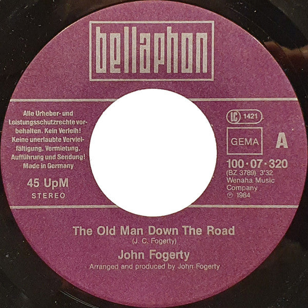 John Fogerty : The Old Man Down The Road (7", Single)