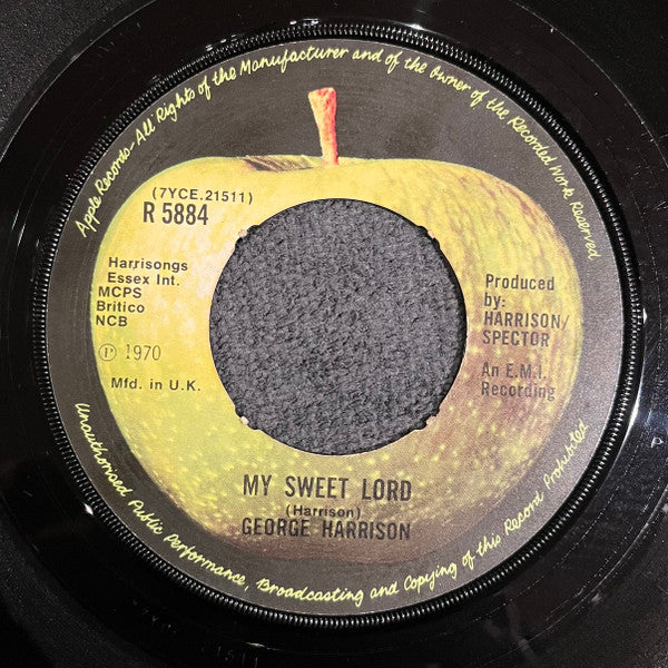 George Harrison : My Sweet Lord  (7", Single, 4 P)