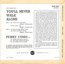 Perry Como : You'll Never Walk Alone (7", EP, Tri)