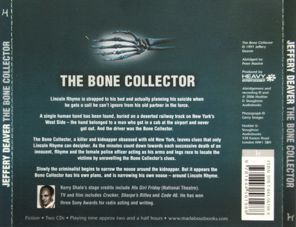 Jeffery Deaver : The Bone Collector (2xCD)
