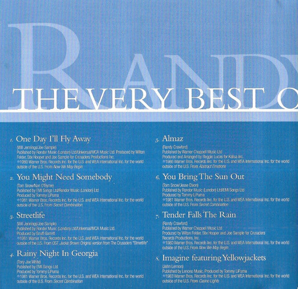 Randy Crawford : The Very Best Of Randy Crawford Love Songs (CD, Comp)