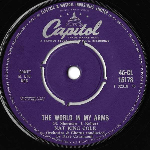 Nat King Cole : The World In My Arms (7", Single)
