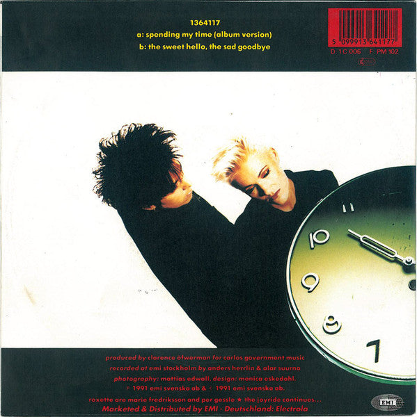 Roxette : Spending My Time (7", Single)
