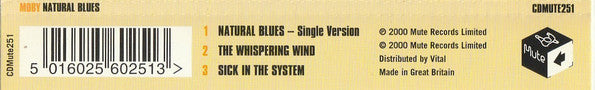 Moby : Natural Blues (CD, Single, CD1)