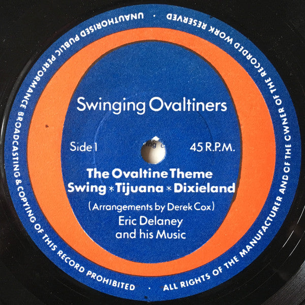 Eric Delaney And His Music / The Ovaltine Beat Group : The Ovaltine Theme For Swinging Ovaltiners (7", EP)