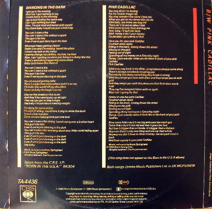Bruce Springsteen : Dancing In The Dark (Extended Version) (12", Single, Ora)