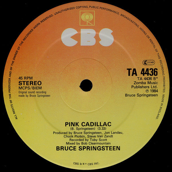 Bruce Springsteen : Dancing In The Dark (Extended Version) (12", Single, Ora)