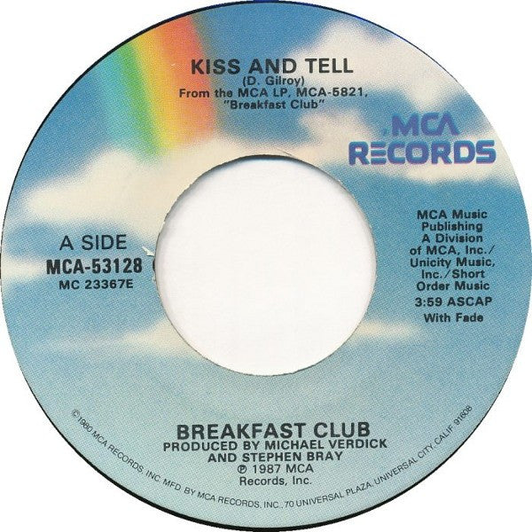 Breakfast Club : Kiss And Tell (7", Single)