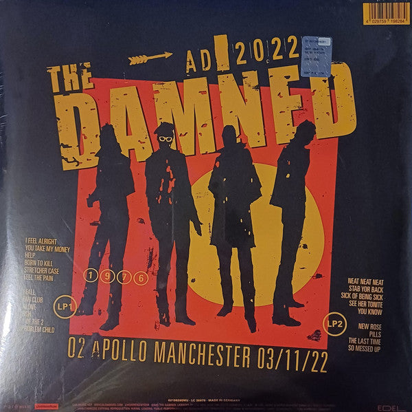 The Damned : AD 2022 (O2 Apollo Manchester 03/11/22) (2xLP, RE, 180)