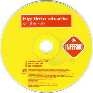 Big Time Charlie : On The Run (CD, Single)