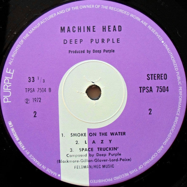 Deep Purple : Machine Head (LP, Album, RP, Fre)