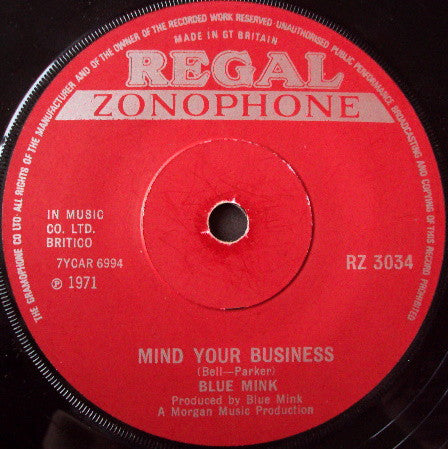 Blue Mink : The Banner Man (7", Single, Sol)