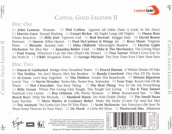 Various : Capital Gold Legends II (2xCD, Comp)