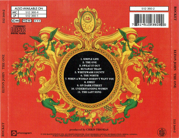 Elton John : The One (CD, Album)