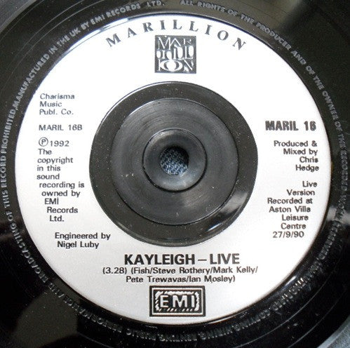 Marillion : Sympathy (7", Single)