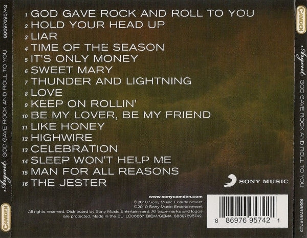Argent : God Gave Rock And Roll To You - The Greatest Hits (CD, Comp)