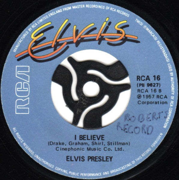 Elvis Presley : Santa Claus Is Back In Town (7", Single)