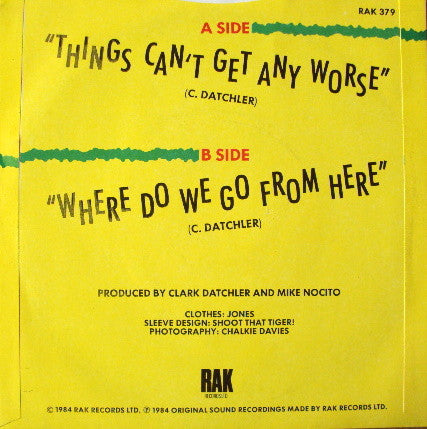 Clark Datchler : Things Can't Get Any Worse (7", Single)