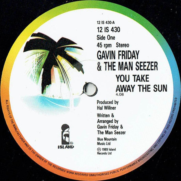 Gavin Friday & Maurice Seezer : You Take Away The Sun (12", Single)