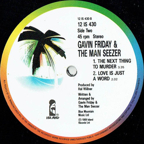 Gavin Friday & Maurice Seezer : You Take Away The Sun (12", Single)