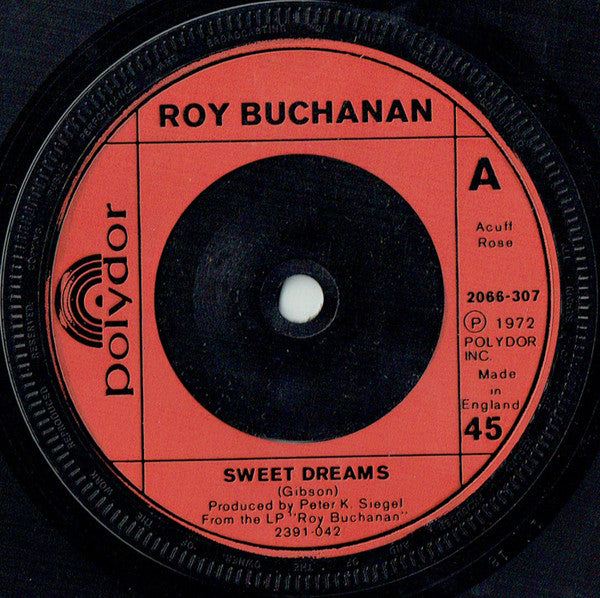 Roy Buchanan : Sweet Dreams (7", Red)