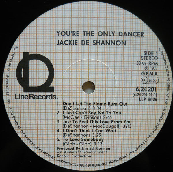 Jackie DeShannon : You're The Only Dancer (LP, Album, RE)