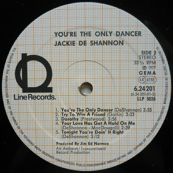 Jackie DeShannon : You're The Only Dancer (LP, Album, RE)