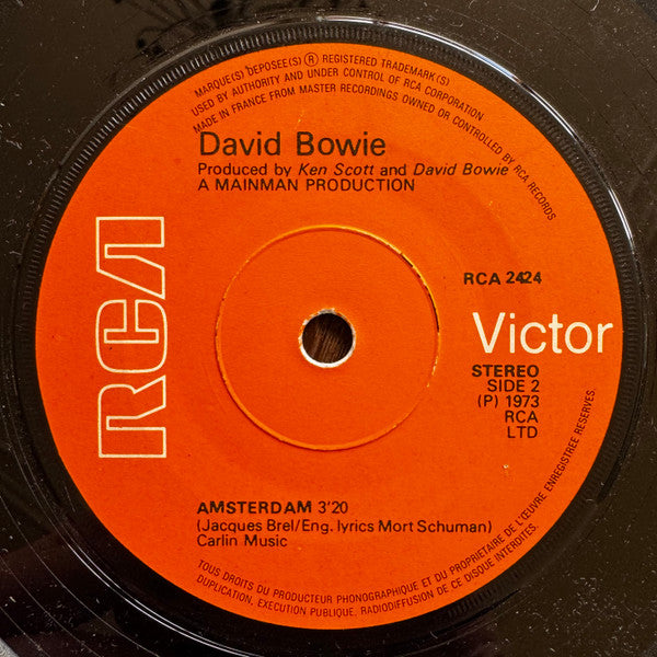David Bowie : Sorrow (7", Sol)