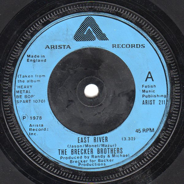 The Brecker Brothers : East River (7", Single, Sol)