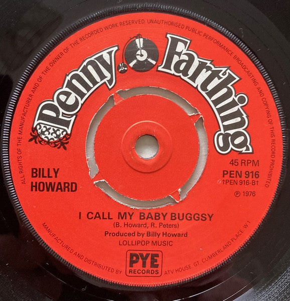 Billy Howard : The Disco Cops (7", Kno)
