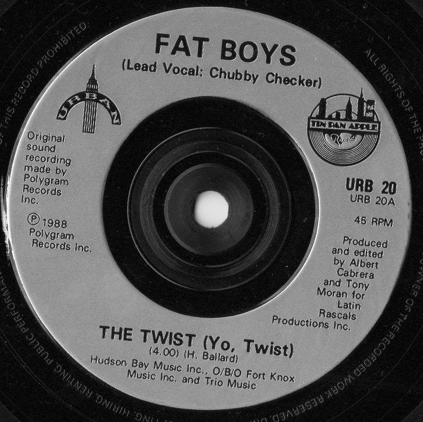 Fat Boys : The Twist (7", Single, Sil)