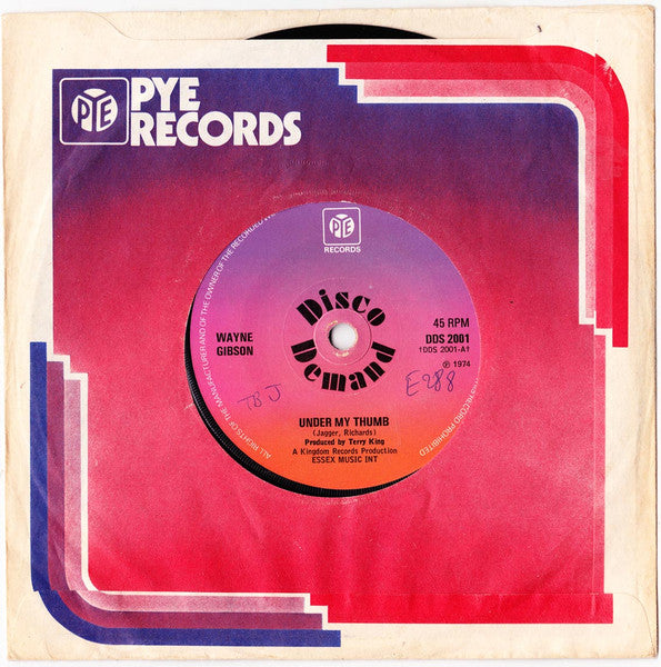 Wayne Gibson : Under My Thumb (7", Single, Sol)