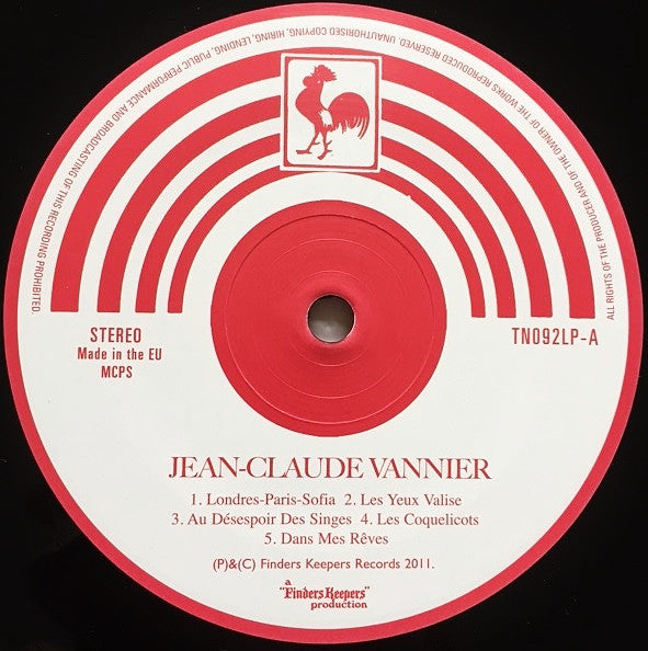 Jean-Claude Vannier : Roses Rouge Sang (LP, Album)