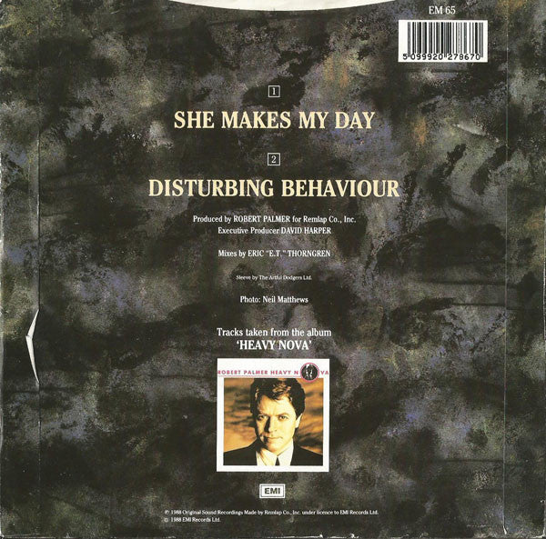 Robert Palmer : She Makes My Day (7", Single, Sil)