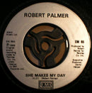 Robert Palmer : She Makes My Day (7", Single, Sil)