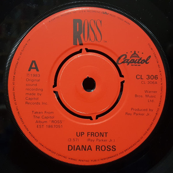 Diana Ross : Up Front (7", Single)