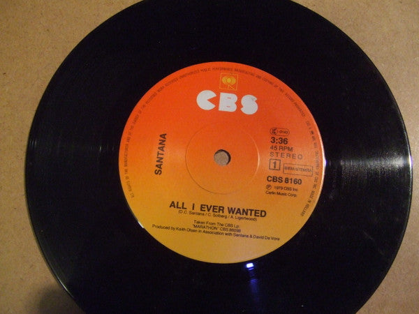 Santana : All I Ever Wanted (7", Single)