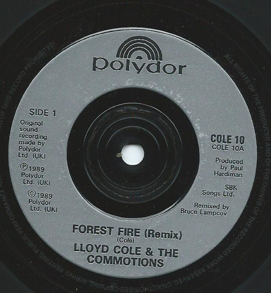 Lloyd Cole & The Commotions : Forest Fire (Remix) (7", Single)