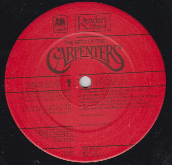Carpenters : The Best Of The Carpenters (4xLP, Comp + Box, Comp)