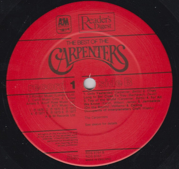 Carpenters : The Best Of The Carpenters (4xLP, Comp + Box, Comp)