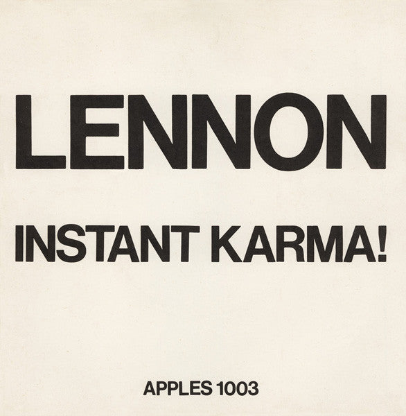 John Lennon With The Plastic Ono Band : Instant Karma (7", Single, Kno)