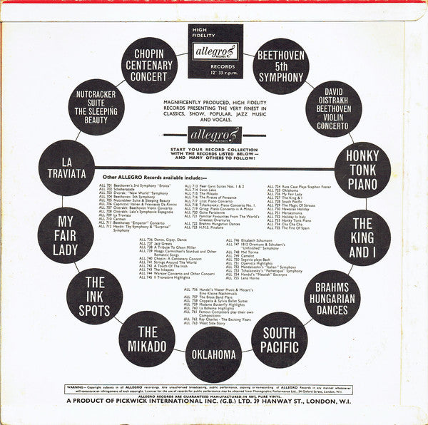 Full Cast*, Russ Case & Orchestra* : My Fair Lady (LP, Album, Mono)