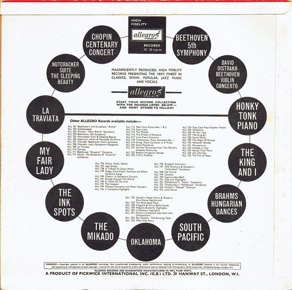 "My Fair Lady" Cast, Russ Case And His Orchestra : My Fair Lady (LP, Album, Mono)