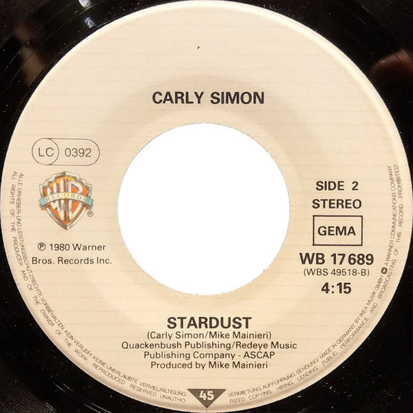 Carly Simon : Jesse (7", Single)