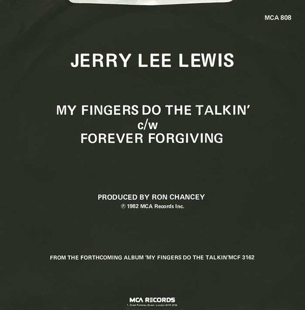 Jerry Lee Lewis : My Fingers Do The Talkin' (7", Single)