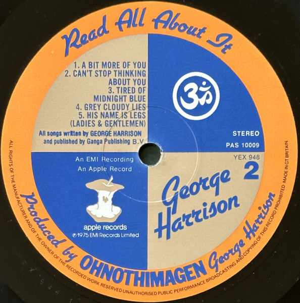 George Harrison : Extra Texture (Read All About It) (LP, Album)