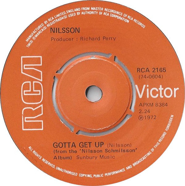 Nilsson* : Without You (7", Single, Pus)